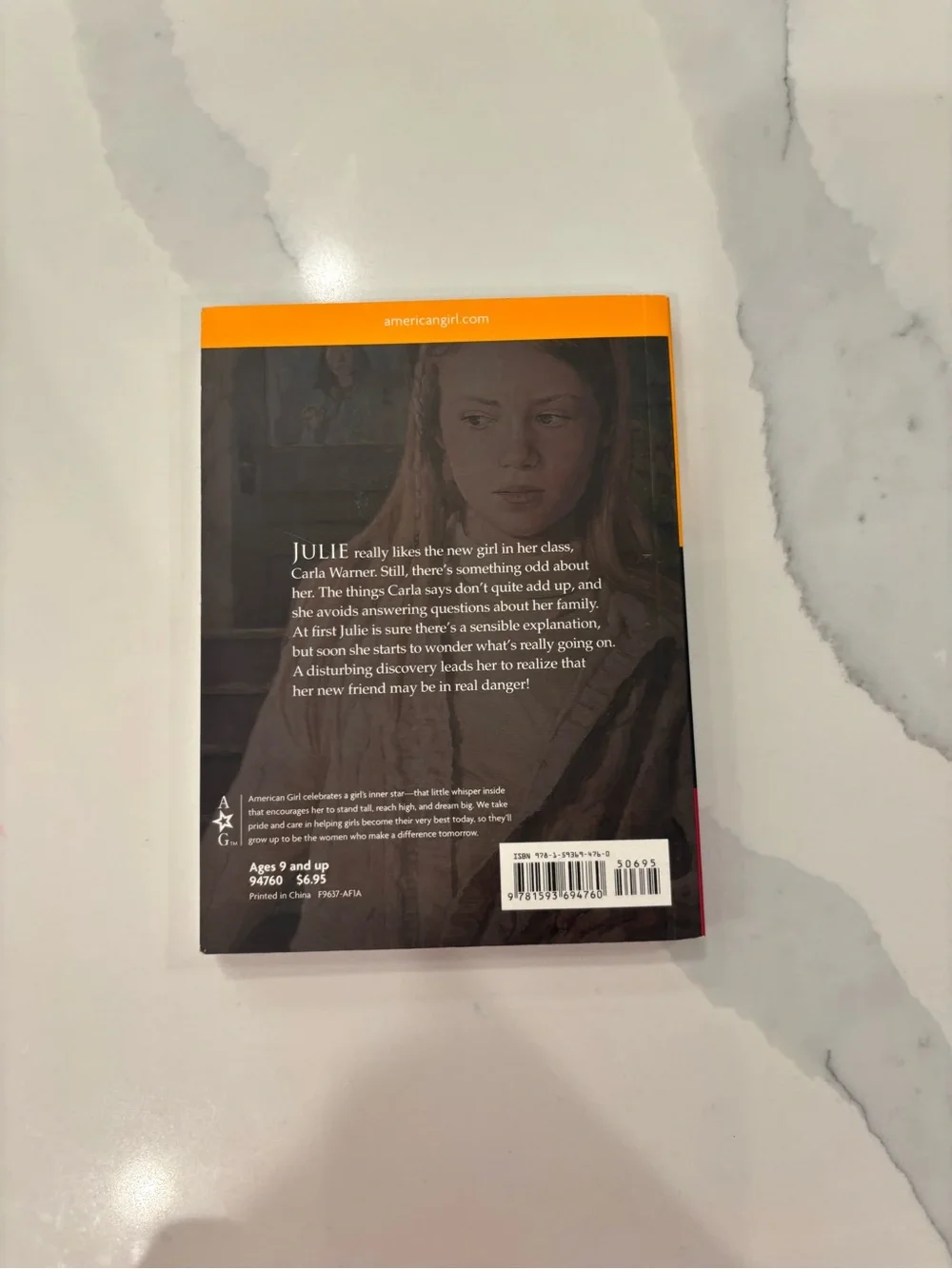 American Girl Paperback Set with Yellow, Red, and Green Covers